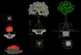 Tree plan details - CAD Design | Download CAD Drawings | AutoCAD Blocks | AutoCAD Symbols | CAD Drawings | Architecture Details│Landscape Details | See more about AutoCAD, Cad Drawing and Architecture Details