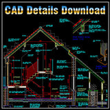 House Section - CAD Design | Download CAD Drawings | AutoCAD Blocks | AutoCAD Symbols | CAD Drawings | Architecture Details│Landscape Details | See more about AutoCAD, Cad Drawing and Architecture Details