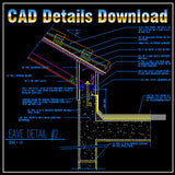 Ridge Eave & Parapet Details - CAD Design | Download CAD Drawings | AutoCAD Blocks | AutoCAD Symbols | CAD Drawings | Architecture Details│Landscape Details | See more about AutoCAD, Cad Drawing and Architecture Details