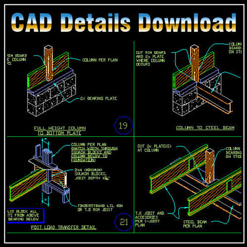 Framing Details - CAD Design | Download CAD Drawings | AutoCAD Blocks | AutoCAD Symbols | CAD Drawings | Architecture Details│Landscape Details | See more about AutoCAD, Cad Drawing and Architecture Details