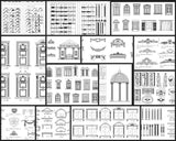 ★【Architectural Classical Element Autocad Blocks V.1】All kinds of architecture decorations CAD blocks Bundle - CAD Design | Download CAD Drawings | AutoCAD Blocks | AutoCAD Symbols | CAD Drawings | Architecture Details│Landscape Details | See more about AutoCAD, Cad Drawing and Architecture Details