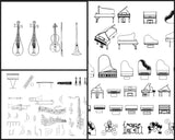 ★【Various types of musical instruments Autocad Blocks】All kinds of musical instruments CAD blocks Bundle - CAD Design | Download CAD Drawings | AutoCAD Blocks | AutoCAD Symbols | CAD Drawings | Architecture Details│Landscape Details | See more about AutoCAD, Cad Drawing and Architecture Details