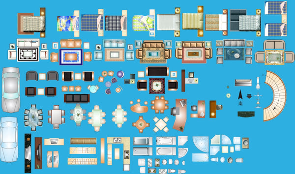 Best Interior Design PSD Blocks Bundle | CAD Download – CAD Design ...