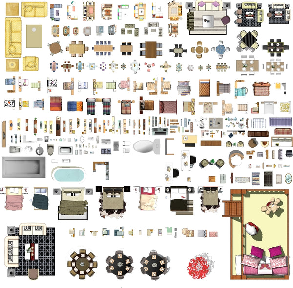 Best Interior Design PSD Blocks Bundle | CAD Download – CAD Design ...