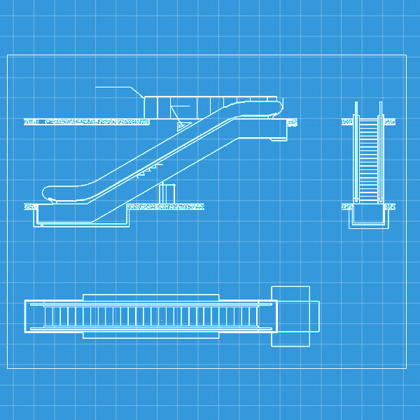 Free Escalator Elevation - CAD Design | Download CAD Drawings | AutoCAD Blocks | AutoCAD Symbols | CAD Drawings | Architecture Details│Landscape Details | See more about AutoCAD, Cad Drawing and Architecture Details