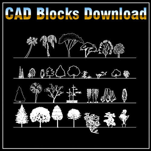 Free Tree Blocks - CAD Design | Download CAD Drawings | AutoCAD Blocks | AutoCAD Symbols | CAD Drawings | Architecture Details│Landscape Details | See more about AutoCAD, Cad Drawing and Architecture Details
