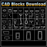Free Toilet Blocks - CAD Design | Download CAD Drawings | AutoCAD Blocks | AutoCAD Symbols | CAD Drawings | Architecture Details│Landscape Details | See more about AutoCAD, Cad Drawing and Architecture Details