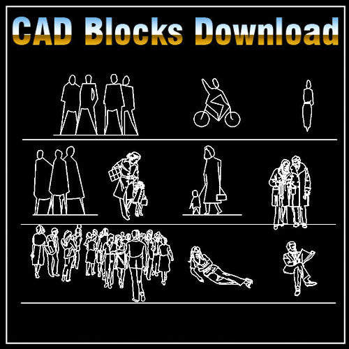 Free People Blocks - CAD Design | Download CAD Drawings | AutoCAD Blocks | AutoCAD Symbols | CAD Drawings | Architecture Details│Landscape Details | See more about AutoCAD, Cad Drawing and Architecture Details