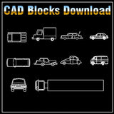 Free Car Blocks Download - CAD Design | Download CAD Drawings | AutoCAD Blocks | AutoCAD Symbols | CAD Drawings | Architecture Details│Landscape Details | See more about AutoCAD, Cad Drawing and Architecture Details