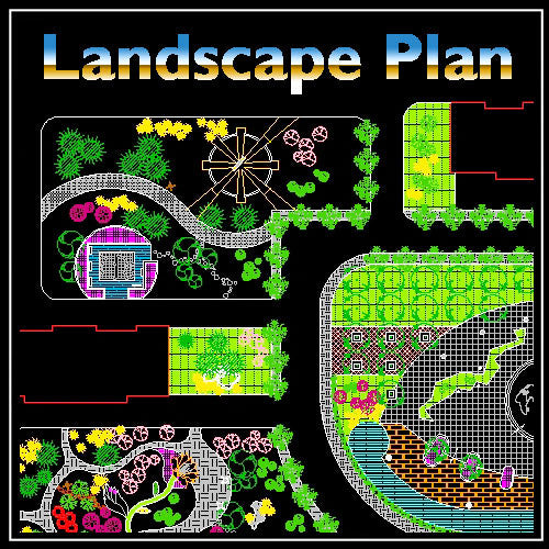 Basic Autocad Landscape Design Residential Landscape Design 5 | CAD Download – CAD Design | Free CAD ...