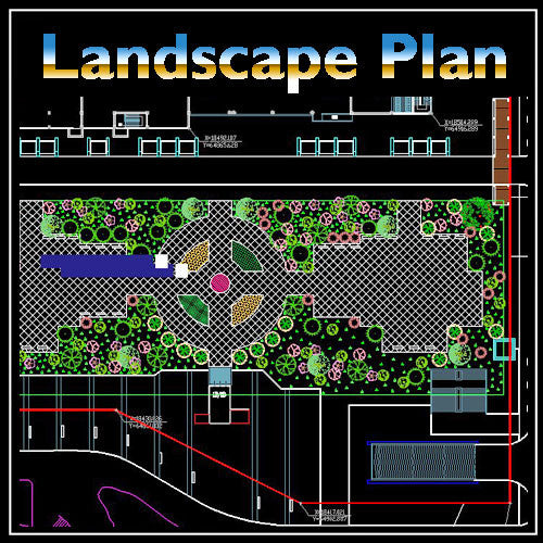 Residential Landscape Design 15 - CAD Design | Download CAD Drawings | AutoCAD Blocks | AutoCAD Symbols | CAD Drawings | Architecture Details│Landscape Details | See more about AutoCAD, Cad Drawing and Architecture Details