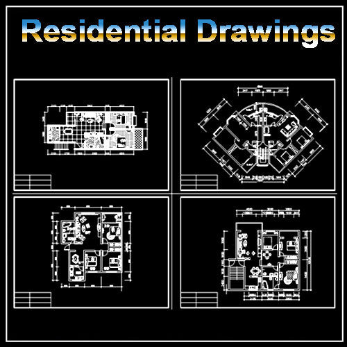 Residential Construction Drawings Bundle | CAD Download – CAD Design ...
