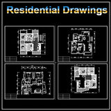 Residential Construction Drawings Bundle 2 - CAD Design | Download CAD Drawings | AutoCAD Blocks | AutoCAD Symbols | CAD Drawings | Architecture Details│Landscape Details | See more about AutoCAD, Cad Drawing and Architecture Details