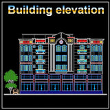 Building Elevation 1 - CAD Design | Download CAD Drawings | AutoCAD Blocks | AutoCAD Symbols | CAD Drawings | Architecture Details│Landscape Details | See more about AutoCAD, Cad Drawing and Architecture Details