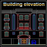 Building Elevation 7 - CAD Design | Download CAD Drawings | AutoCAD Blocks | AutoCAD Symbols | CAD Drawings | Architecture Details│Landscape Details | See more about AutoCAD, Cad Drawing and Architecture Details