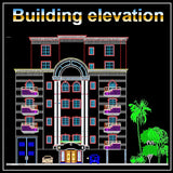 Building Elevation 11 - CAD Design | Download CAD Drawings | AutoCAD Blocks | AutoCAD Symbols | CAD Drawings | Architecture Details│Landscape Details | See more about AutoCAD, Cad Drawing and Architecture Details