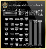 Royal Architecture Decorative Blocks - CAD Design | Download CAD Drawings | AutoCAD Blocks | AutoCAD Symbols | CAD Drawings | Architecture Details│Landscape Details | See more about AutoCAD, Cad Drawing and Architecture Details