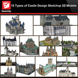 💎【Sketchup Architecture 3D Projects】15 Types of Castle Design Sketchup 3D Models V2 - CAD Design | Download CAD Drawings | AutoCAD Blocks | AutoCAD Symbols | CAD Drawings | Architecture Details│Landscape Details | See more about AutoCAD, Cad Drawing and Architecture Details