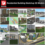 💎【Sketchup Architecture 3D Projects】Residential Building Landscape Sketchup Model V9 - CAD Design | Download CAD Drawings | AutoCAD Blocks | AutoCAD Symbols | CAD Drawings | Architecture Details│Landscape Details | See more about AutoCAD, Cad Drawing and Architecture Details