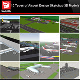 💎【Sketchup Architecture 3D Projects】10 Types of Airport Design Sketchup 3D Models V1 - CAD Design | Download CAD Drawings | AutoCAD Blocks | AutoCAD Symbols | CAD Drawings | Architecture Details│Landscape Details | See more about AutoCAD, Cad Drawing and Architecture Details