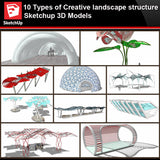 💎【Sketchup Architecture 3D Projects】10 Types of Creative landscape structure Sketchup 3D Models V2 - CAD Design | Download CAD Drawings | AutoCAD Blocks | AutoCAD Symbols | CAD Drawings | Architecture Details│Landscape Details | See more about AutoCAD, Cad Drawing and Architecture Details