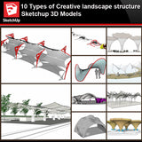 💎【Sketchup Architecture 3D Projects】10 Types of Creative landscape structure Sketchup 3D Models V3 - CAD Design | Download CAD Drawings | AutoCAD Blocks | AutoCAD Symbols | CAD Drawings | Architecture Details│Landscape Details | See more about AutoCAD, Cad Drawing and Architecture Details