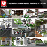 💎【Sketchup Architecture 3D Projects】12 Types of Chinese Garden Sketchup 3D Models - CAD Design | Download CAD Drawings | AutoCAD Blocks | AutoCAD Symbols | CAD Drawings | Architecture Details│Landscape Details | See more about AutoCAD, Cad Drawing and Architecture Details