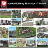 💎【Sketchup Architecture 3D Projects】School Sketchup Model V3 - CAD Design | Download CAD Drawings | AutoCAD Blocks | AutoCAD Symbols | CAD Drawings | Architecture Details│Landscape Details | See more about AutoCAD, Cad Drawing and Architecture Details