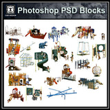 Photoshop PSD Children's Play Equipment 3 - CAD Design | Download CAD Drawings | AutoCAD Blocks | AutoCAD Symbols | CAD Drawings | Architecture Details│Landscape Details | See more about AutoCAD, Cad Drawing and Architecture Details