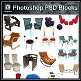 Photoshop PSD Sofa and Chair Blocks V5 - CAD Design | Download CAD Drawings | AutoCAD Blocks | AutoCAD Symbols | CAD Drawings | Architecture Details│Landscape Details | See more about AutoCAD, Cad Drawing and Architecture Details