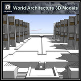Sketchup 3D Architecture models- Salk Institute (Louis Kahn ) - CAD Design | Download CAD Drawings | AutoCAD Blocks | AutoCAD Symbols | CAD Drawings | Architecture Details│Landscape Details | See more about AutoCAD, Cad Drawing and Architecture Details