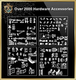 Over 2000 Hardware Accessories CAD Blocks-Home Hardware Accessories,Accessories, Parts & Hardware - CAD Design | Download CAD Drawings | AutoCAD Blocks | AutoCAD Symbols | CAD Drawings | Architecture Details│Landscape Details | See more about AutoCAD, Cad Drawing and Architecture Details