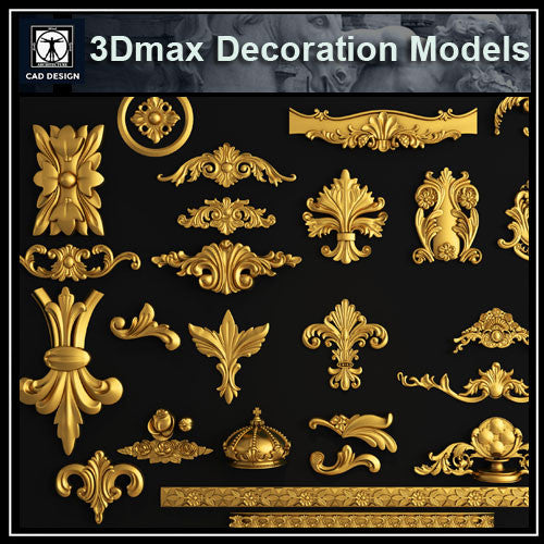 3D Max Decoration Models V.6 - CAD Design | Download CAD Drawings | AutoCAD Blocks | AutoCAD Symbols | CAD Drawings | Architecture Details│Landscape Details | See more about AutoCAD, Cad Drawing and Architecture Details