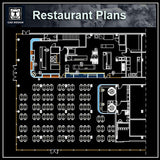 Restaurant blocks and plans - CAD Design | Download CAD Drawings | AutoCAD Blocks | AutoCAD Symbols | CAD Drawings | Architecture Details│Landscape Details | See more about AutoCAD, Cad Drawing and Architecture Details