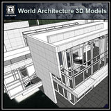 Sketchup 3D Architecture models-  3D House Rachovfsky -Richard Meier - CAD Design | Download CAD Drawings | AutoCAD Blocks | AutoCAD Symbols | CAD Drawings | Architecture Details│Landscape Details | See more about AutoCAD, Cad Drawing and Architecture Details