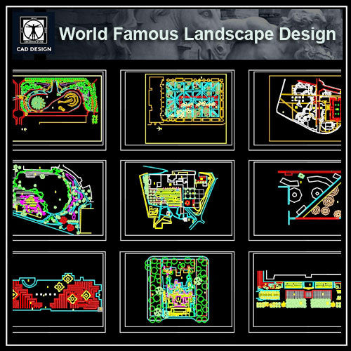 World Famous Landscape Design - CAD Design | Download CAD Drawings | AutoCAD Blocks | AutoCAD Symbols | CAD Drawings | Architecture Details│Landscape Details | See more about AutoCAD, Cad Drawing and Architecture Details