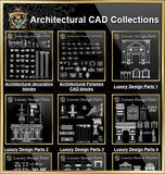 【Architectural CAD Drawings Bundle】(Best Collections!!) - CAD Design | Download CAD Drawings | AutoCAD Blocks | AutoCAD Symbols | CAD Drawings | Architecture Details│Landscape Details | See more about AutoCAD, Cad Drawing and Architecture Details