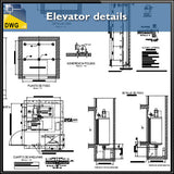 Elevator Details - CAD Design | Download CAD Drawings | AutoCAD Blocks | AutoCAD Symbols | CAD Drawings | Architecture Details│Landscape Details | See more about AutoCAD, Cad Drawing and Architecture Details