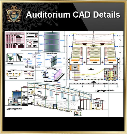 ★【Auditorium CAD Drawings Collection V.2】@Auditorium Design,Autocad Blocks,AuditoriumDetails,Auditorium Section,Auditorium elevation design drawings - CAD Design | Download CAD Drawings | AutoCAD Blocks | AutoCAD Symbols | CAD Drawings | Architecture Details│Landscape Details | See more about AutoCAD, Cad Drawing and Architecture Details