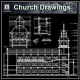 Cathedrals and Church 4 - CAD Design | Download CAD Drawings | AutoCAD Blocks | AutoCAD Symbols | CAD Drawings | Architecture Details│Landscape Details | See more about AutoCAD, Cad Drawing and Architecture Details