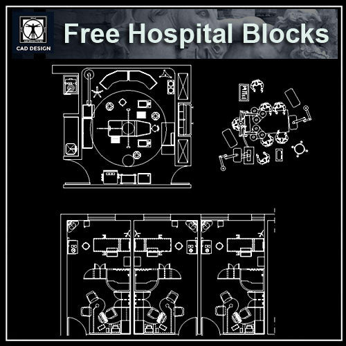 Free Hospital Design Blocks - CAD Design | Download CAD Drawings | AutoCAD Blocks | AutoCAD Symbols | CAD Drawings | Architecture Details│Landscape Details | See more about AutoCAD, Cad Drawing and Architecture Details