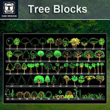 Tree blocks and elevation Set 3 - CAD Design | Download CAD Drawings | AutoCAD Blocks | AutoCAD Symbols | CAD Drawings | Architecture Details│Landscape Details | See more about AutoCAD, Cad Drawing and Architecture Details
