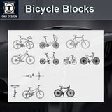 Free Bicycle Blocks - CAD Design | Download CAD Drawings | AutoCAD Blocks | AutoCAD Symbols | CAD Drawings | Architecture Details│Landscape Details | See more about AutoCAD, Cad Drawing and Architecture Details