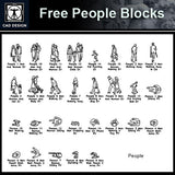Free People Blocks 2 - CAD Design | Download CAD Drawings | AutoCAD Blocks | AutoCAD Symbols | CAD Drawings | Architecture Details│Landscape Details | See more about AutoCAD, Cad Drawing and Architecture Details