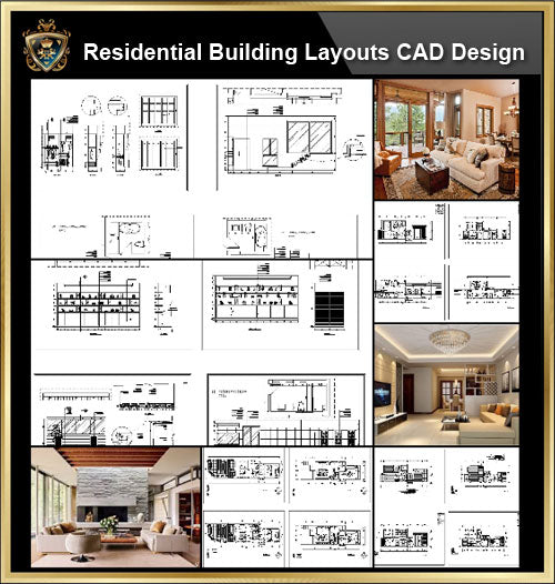 ★【Interior Design CAD Design,Details,Elevation Collection V.2】Residential Building,Living room,Bedroom,Restroom,Decoration@Autocad Blocks,Drawings,CAD Details,Elevation - CAD Design | Download CAD Drawings | AutoCAD Blocks | AutoCAD Symbols | CAD Drawings | Architecture Details│Landscape Details | See more about AutoCAD, Cad Drawing and Architecture Details