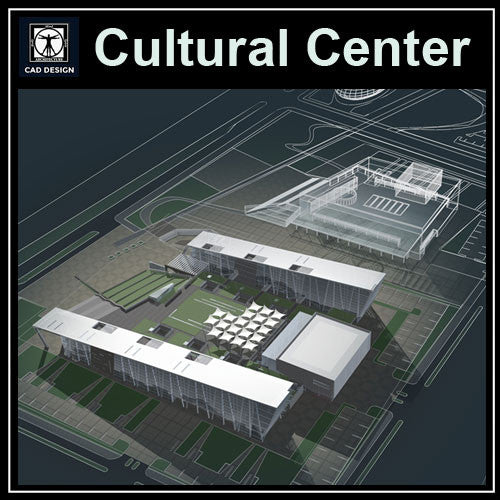 Cutural Center Cad Drawings 1 - CAD Design | Download CAD Drawings | AutoCAD Blocks | AutoCAD Symbols | CAD Drawings | Architecture Details│Landscape Details | See more about AutoCAD, Cad Drawing and Architecture Details