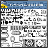 Furniture autocad plans - CAD Design | Download CAD Drawings | AutoCAD Blocks | AutoCAD Symbols | CAD Drawings | Architecture Details│Landscape Details | See more about AutoCAD, Cad Drawing and Architecture Details