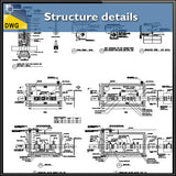 Structure details - CAD Design | Download CAD Drawings | AutoCAD Blocks | AutoCAD Symbols | CAD Drawings | Architecture Details│Landscape Details | See more about AutoCAD, Cad Drawing and Architecture Details