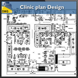 Clinic plan Design DWG - CAD Design | Download CAD Drawings | AutoCAD Blocks | AutoCAD Symbols | CAD Drawings | Architecture Details│Landscape Details | See more about AutoCAD, Cad Drawing and Architecture Details