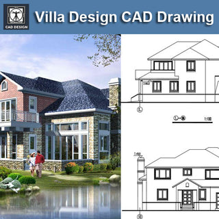 Villa Design CAD Drawings – CAD Design | Free CAD Blocks,Drawings,Details